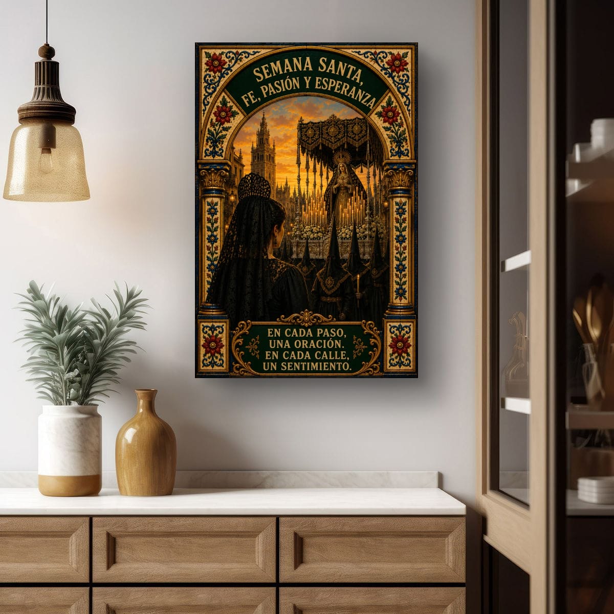 Holy Week in Seville canvas poster - close-up detail