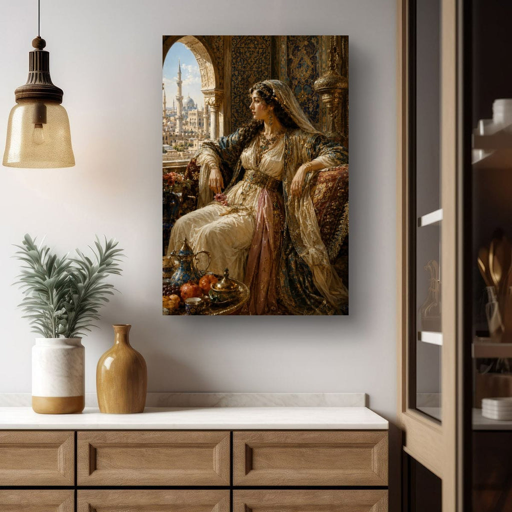 Ottoman Princess canvas - close-up detail
