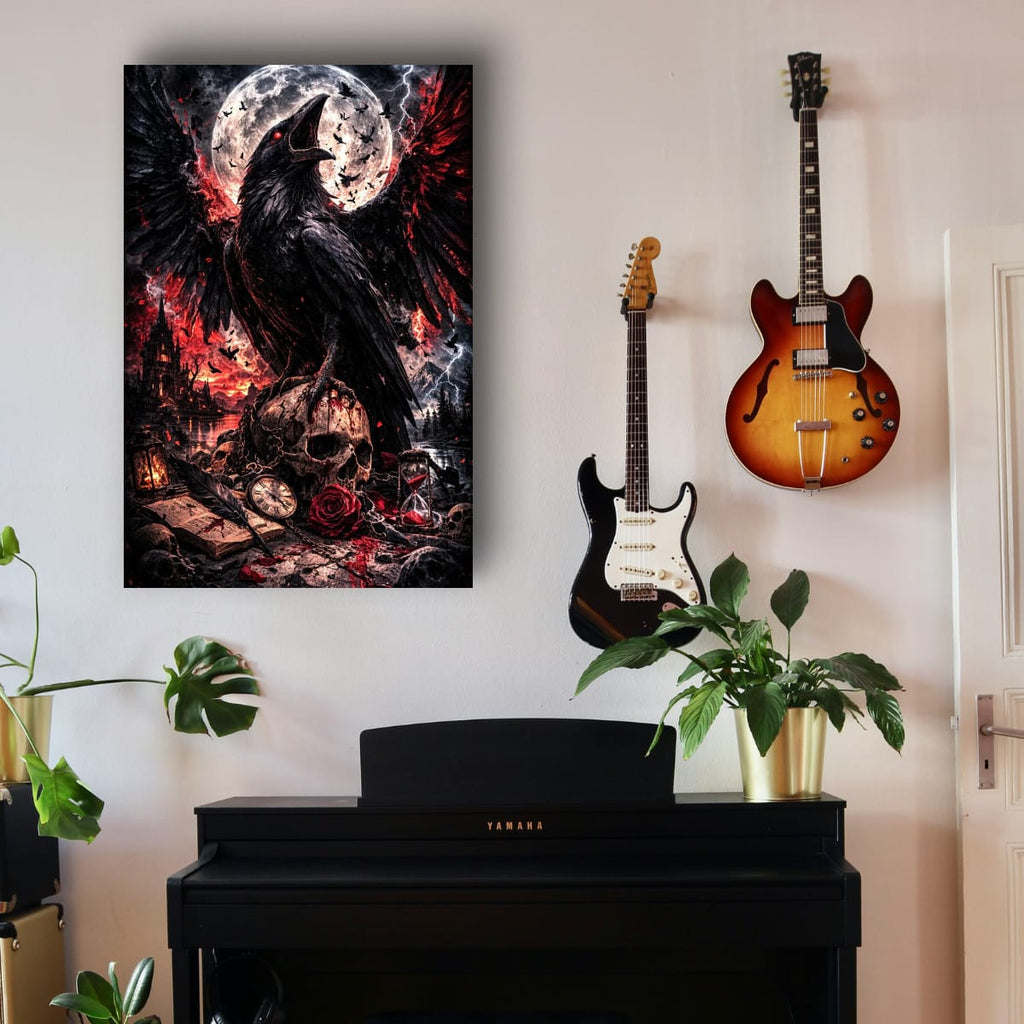 Dark Raven Gothic canvas rolled ready to frame