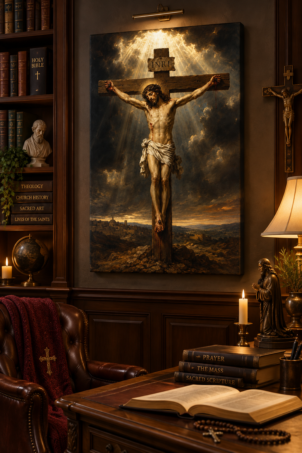 La Crucifixión de Cristo | Lienzo de Arte Religioso Cristiano
