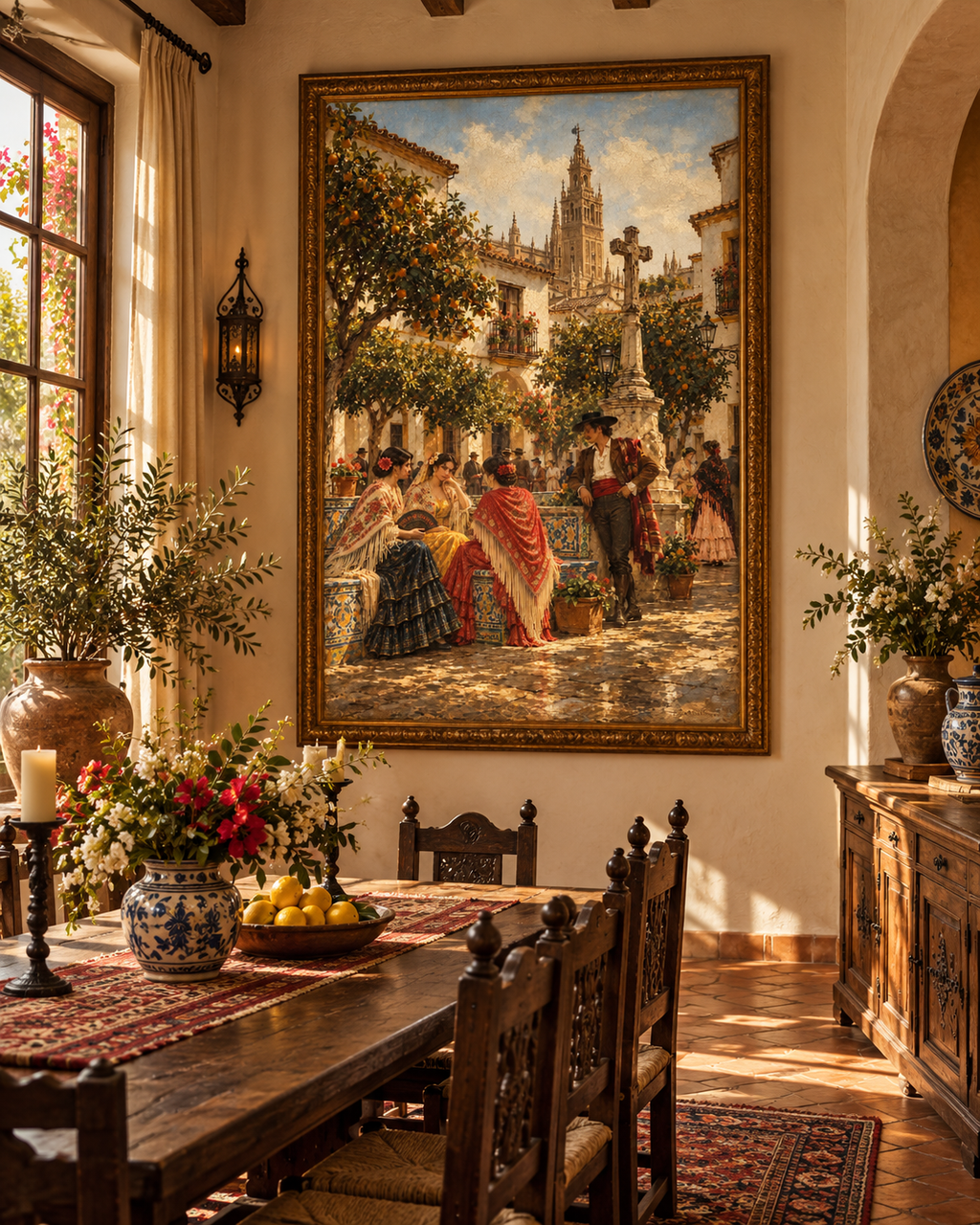 Patio de los Naranjos | Lienzo de Arte Andaluz y Flamenco