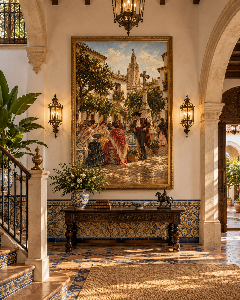 Patio de los Naranjos | Lienzo de Arte Andaluz y Flamenco