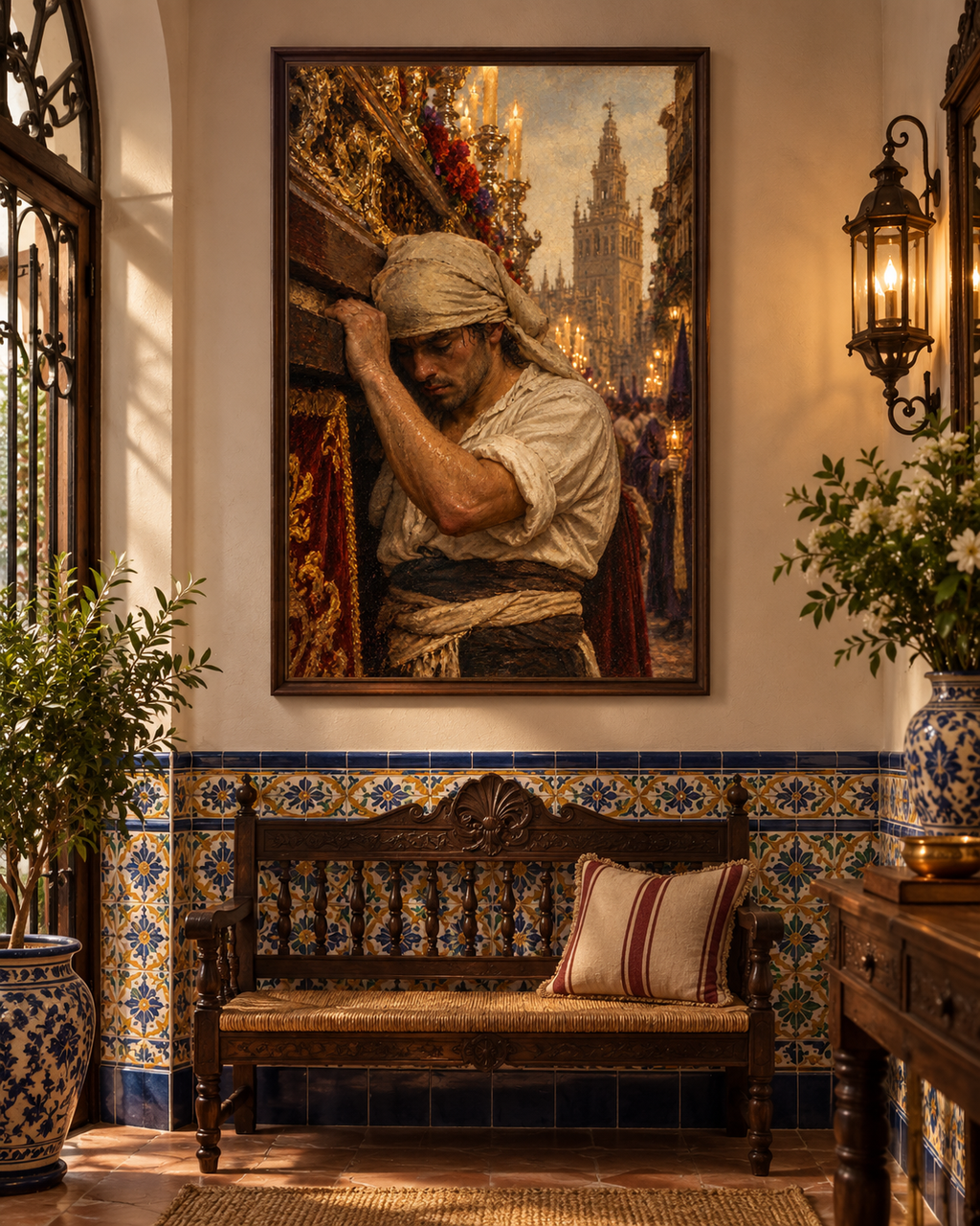 El Costalero | Lienzo de Semana Santa Sevillana