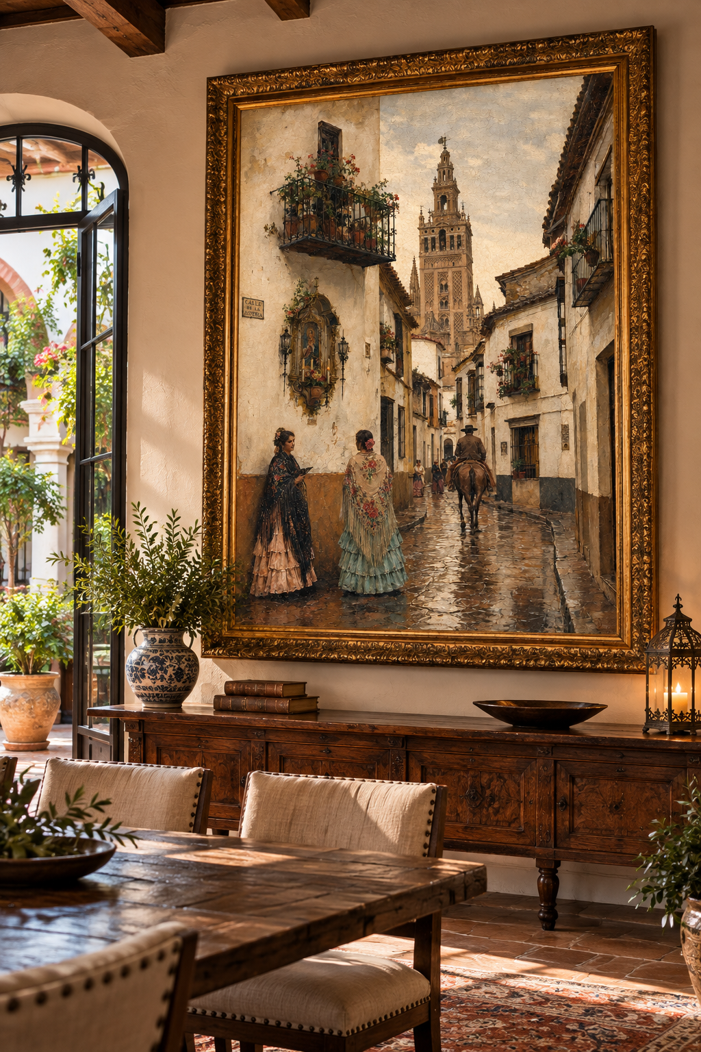 Calle de la Judería | Lienzo Clásico de Sevilla con la Giralda