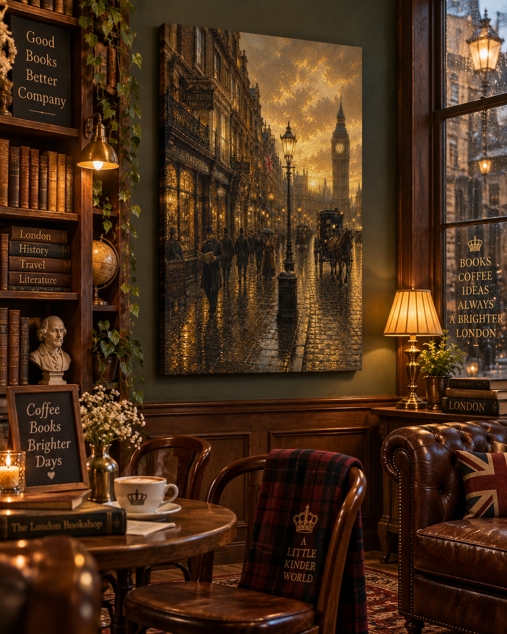 Calle Victoriana de Londres | Lienzo de Arte Histórico
