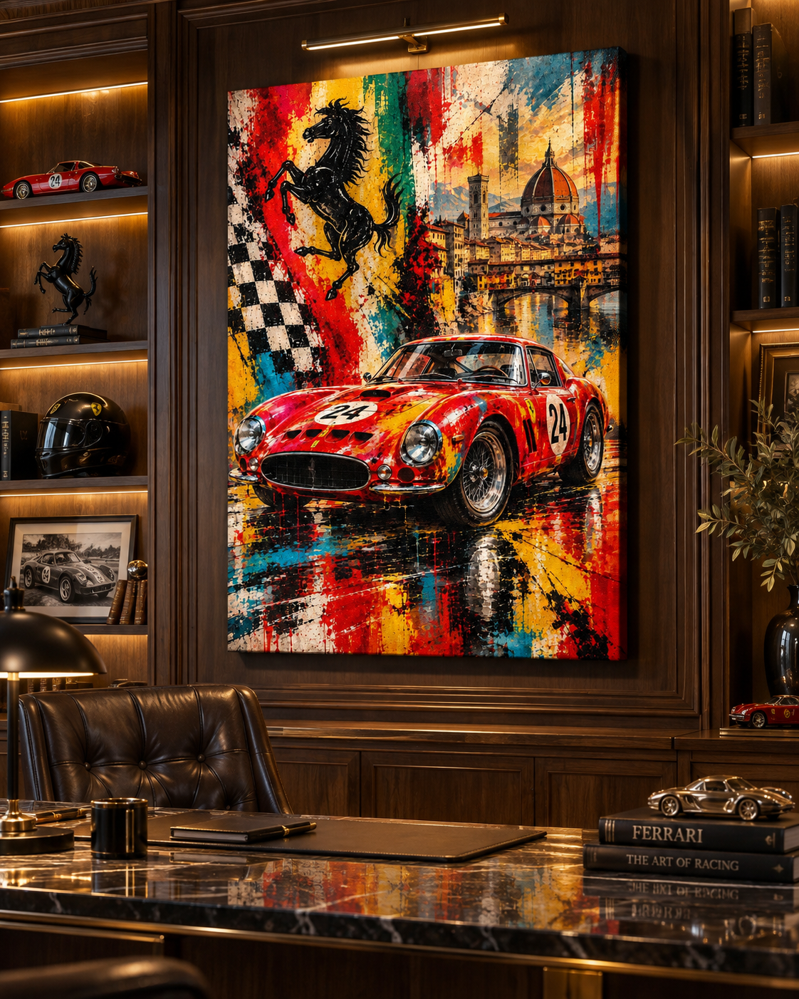 Ferrari 250 GTO | Lienzo de Arte Automovilístico en Florencia
