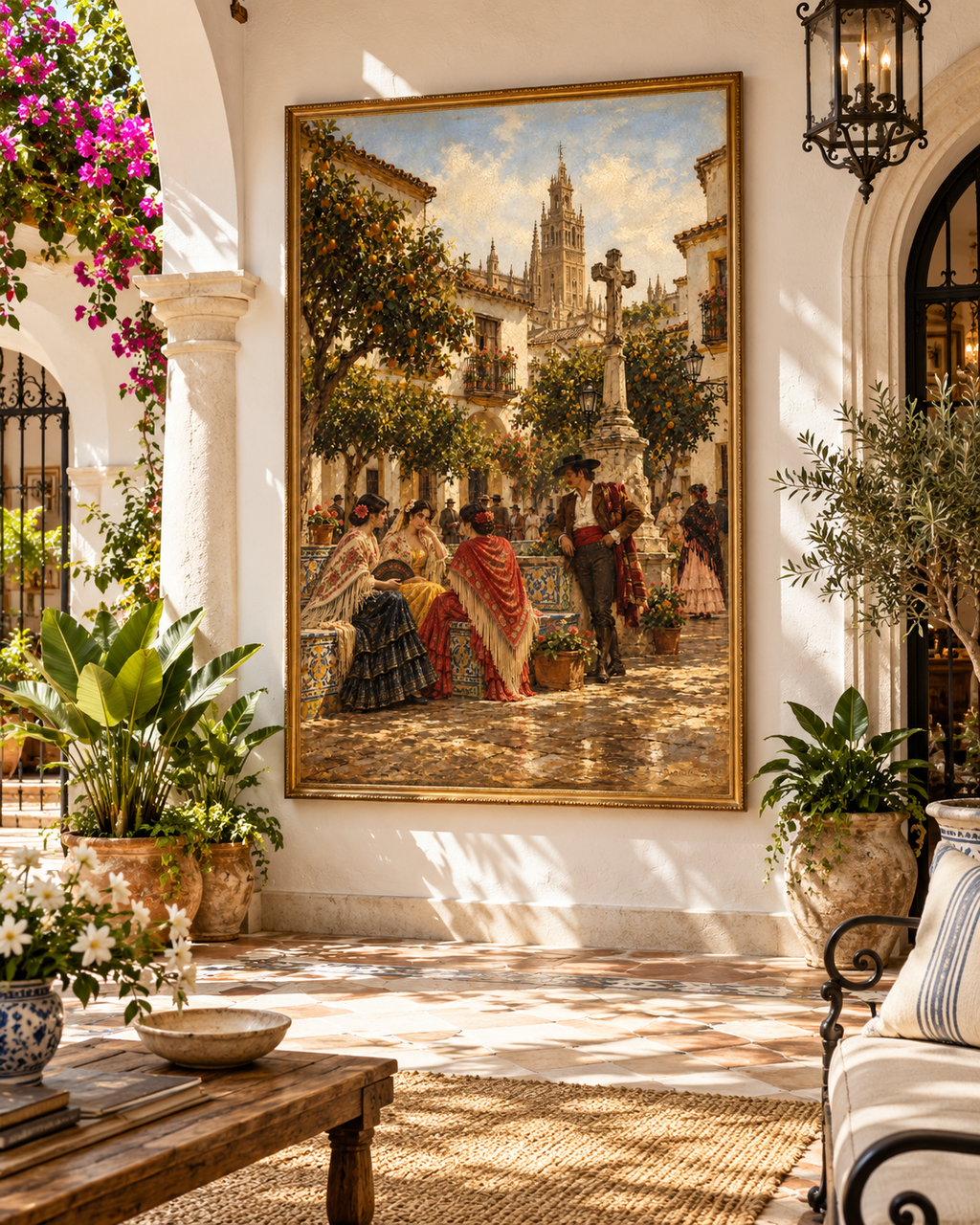 Patio de los Naranjos | Lienzo de Arte Andaluz y Flamenco