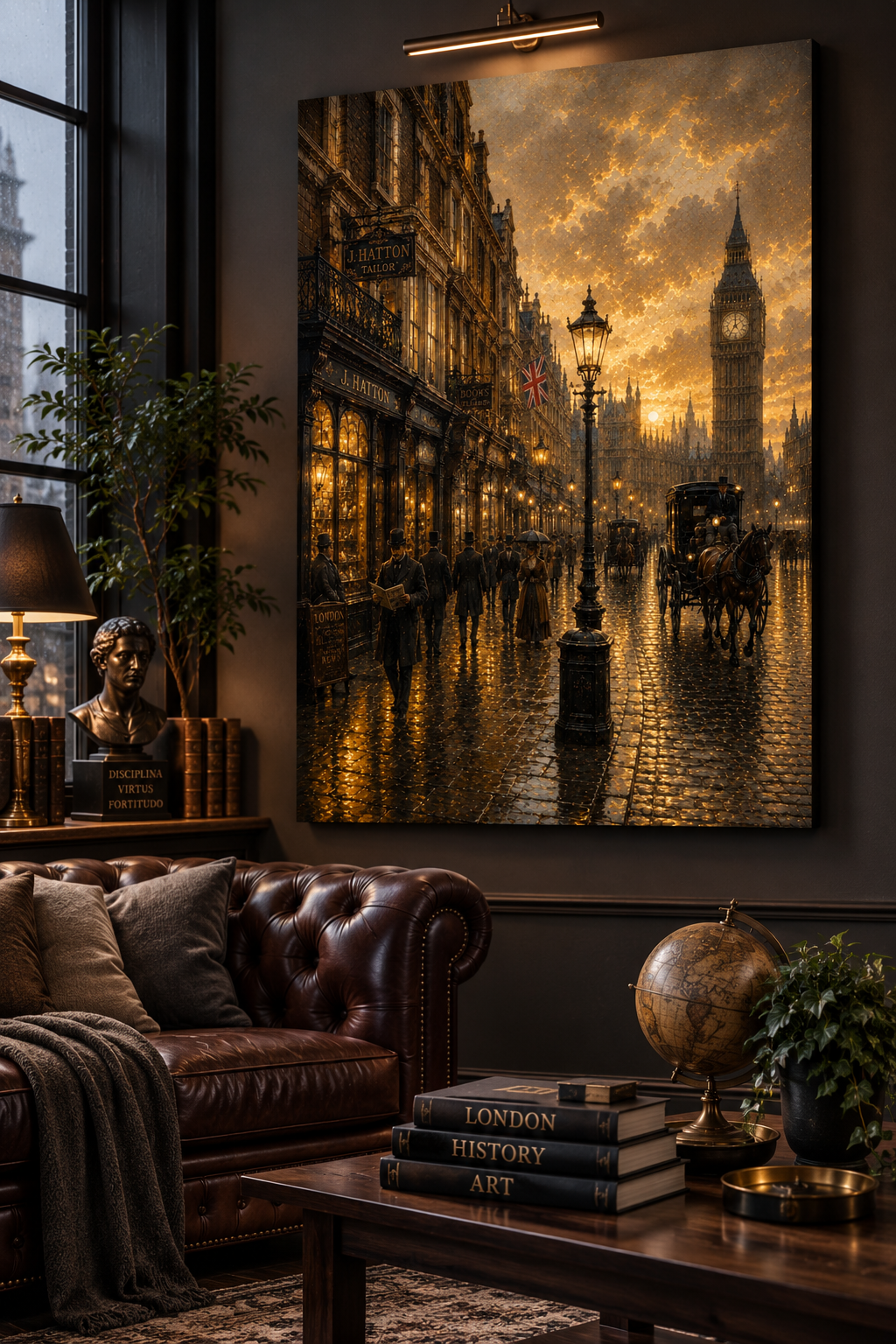Calle Victoriana de Londres | Lienzo de Arte Histórico