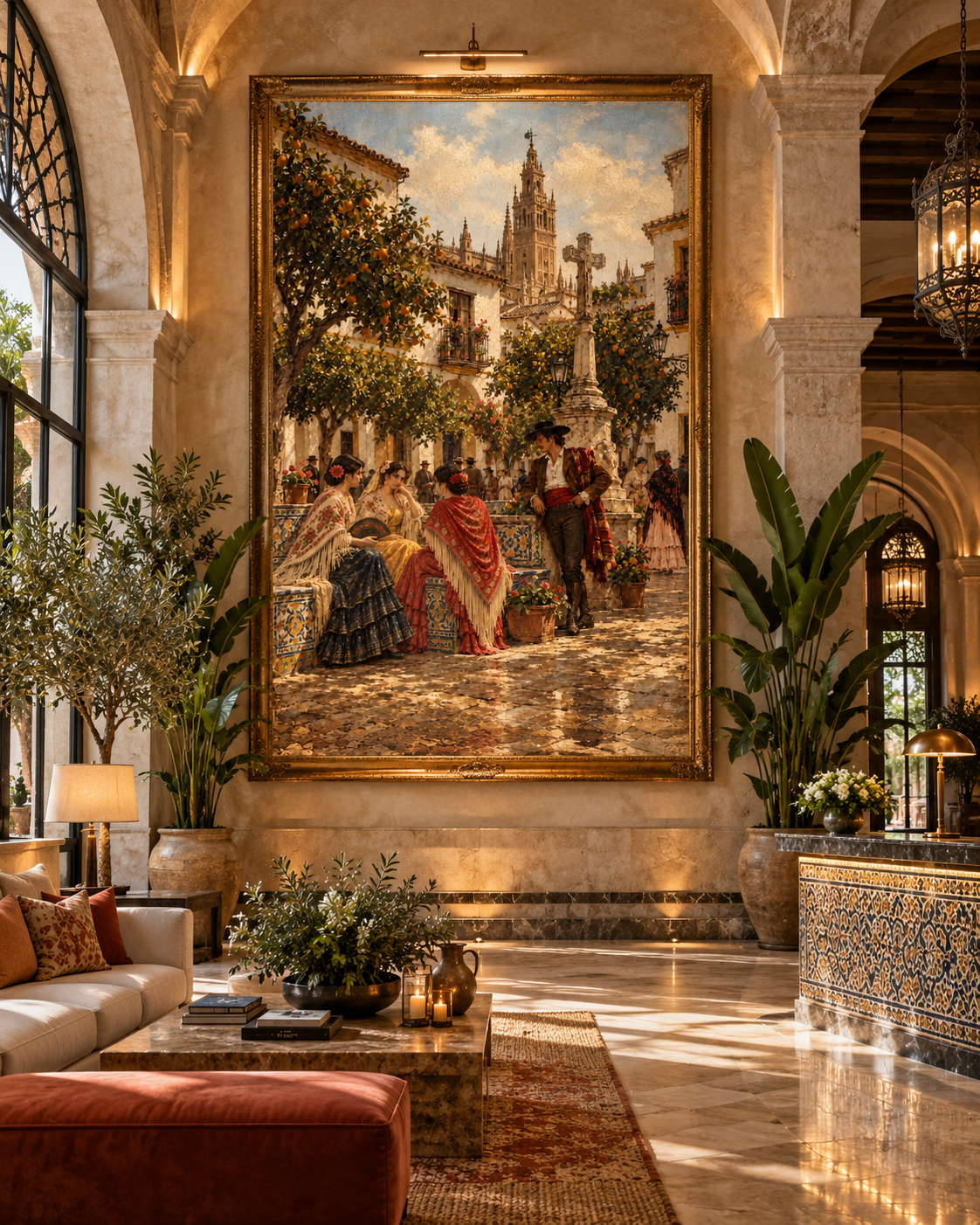 Patio de los Naranjos | Lienzo de Arte Andaluz y Flamenco
