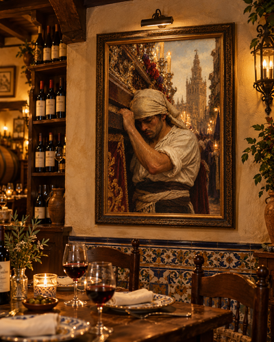 El Costalero | Lienzo de Semana Santa Sevillana