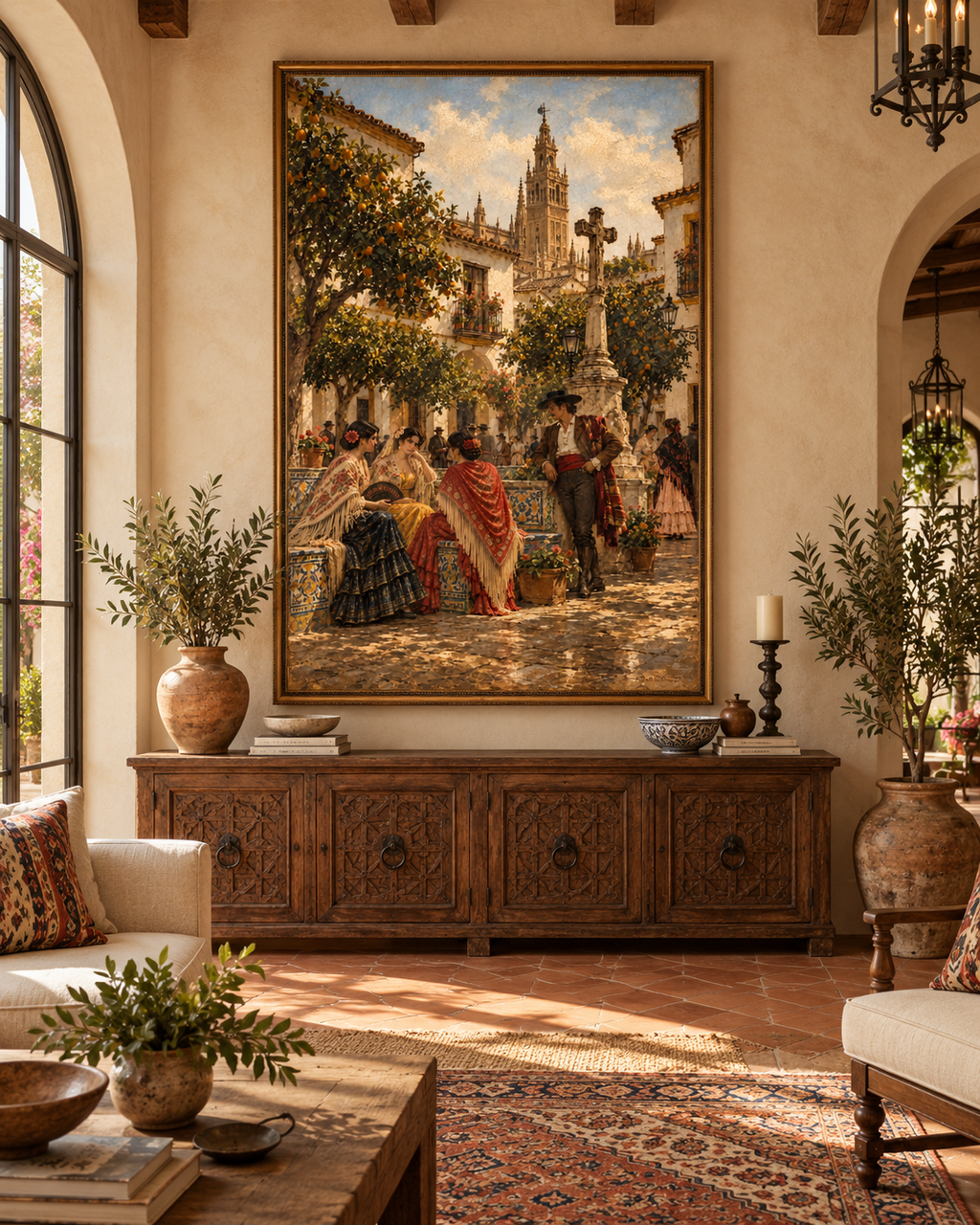 Patio de los Naranjos | Lienzo de Arte Andaluz y Flamenco