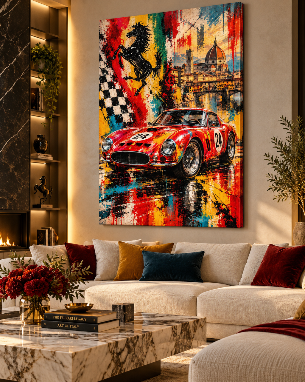 Ferrari 250 GTO | Lienzo de Arte Automovilístico en Florencia