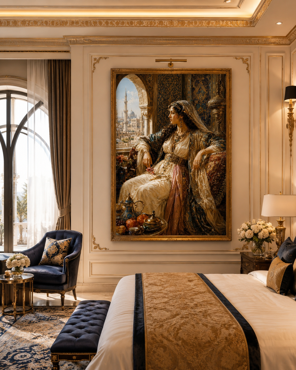 Princesa otomana | lienzo de decoración palaciega oriental