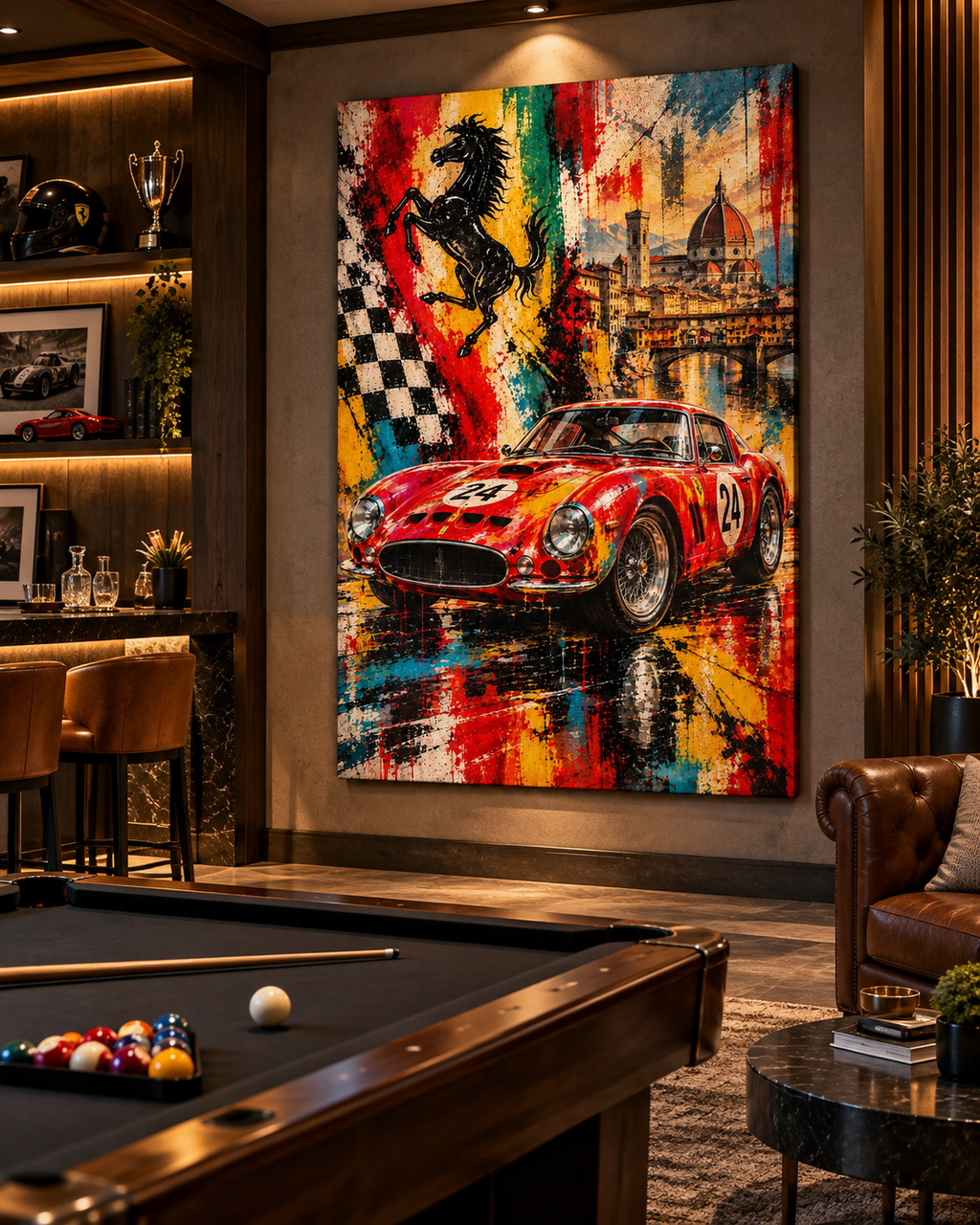 Ferrari 250 GTO | Lienzo de Arte Automovilístico en Florencia