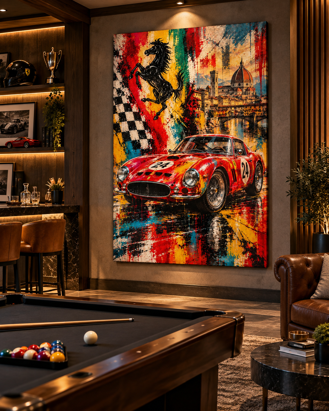 Ferrari 250 GTO | Lienzo de Arte Automovilístico en Florencia