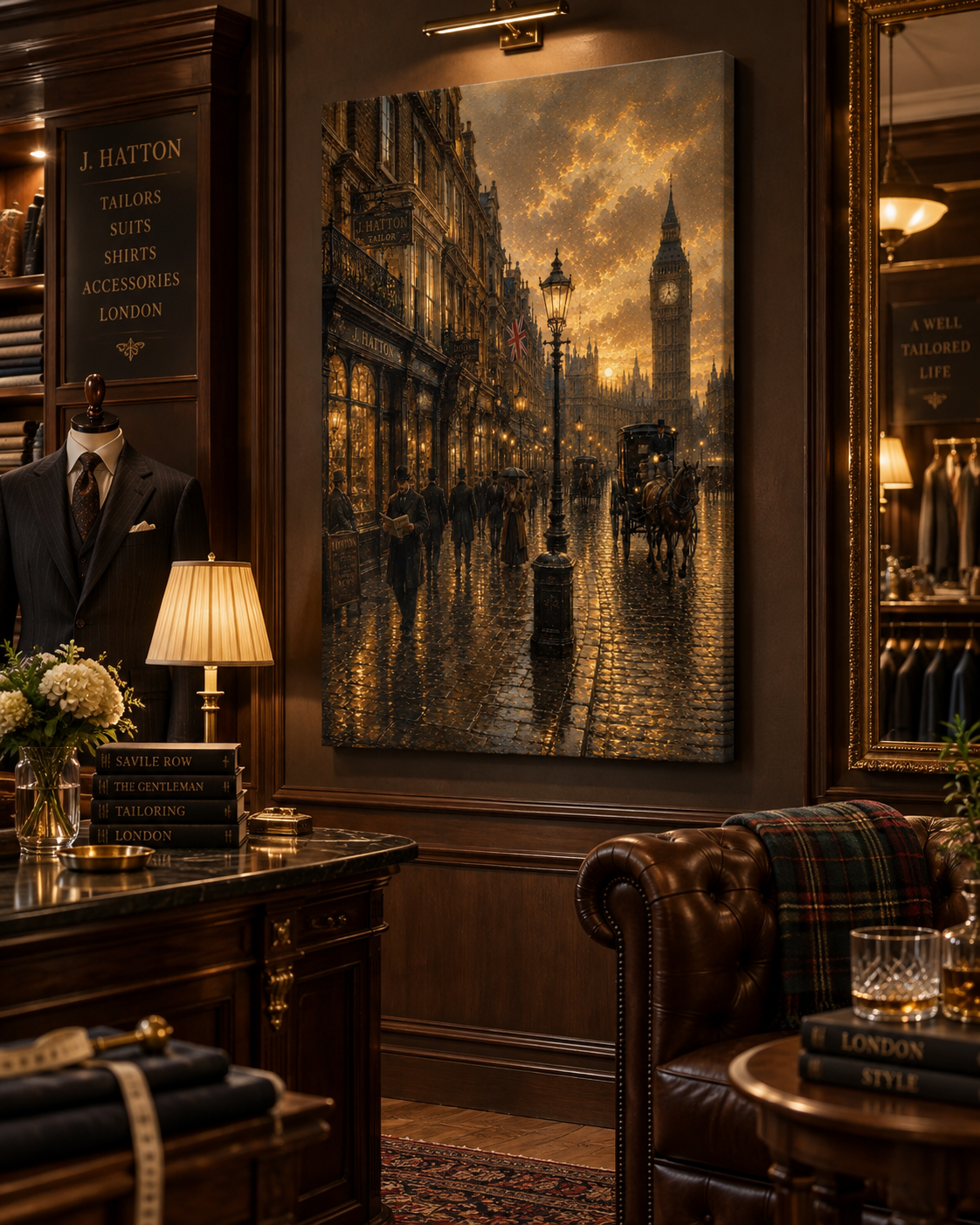 Calle Victoriana de Londres | Lienzo de Arte Histórico