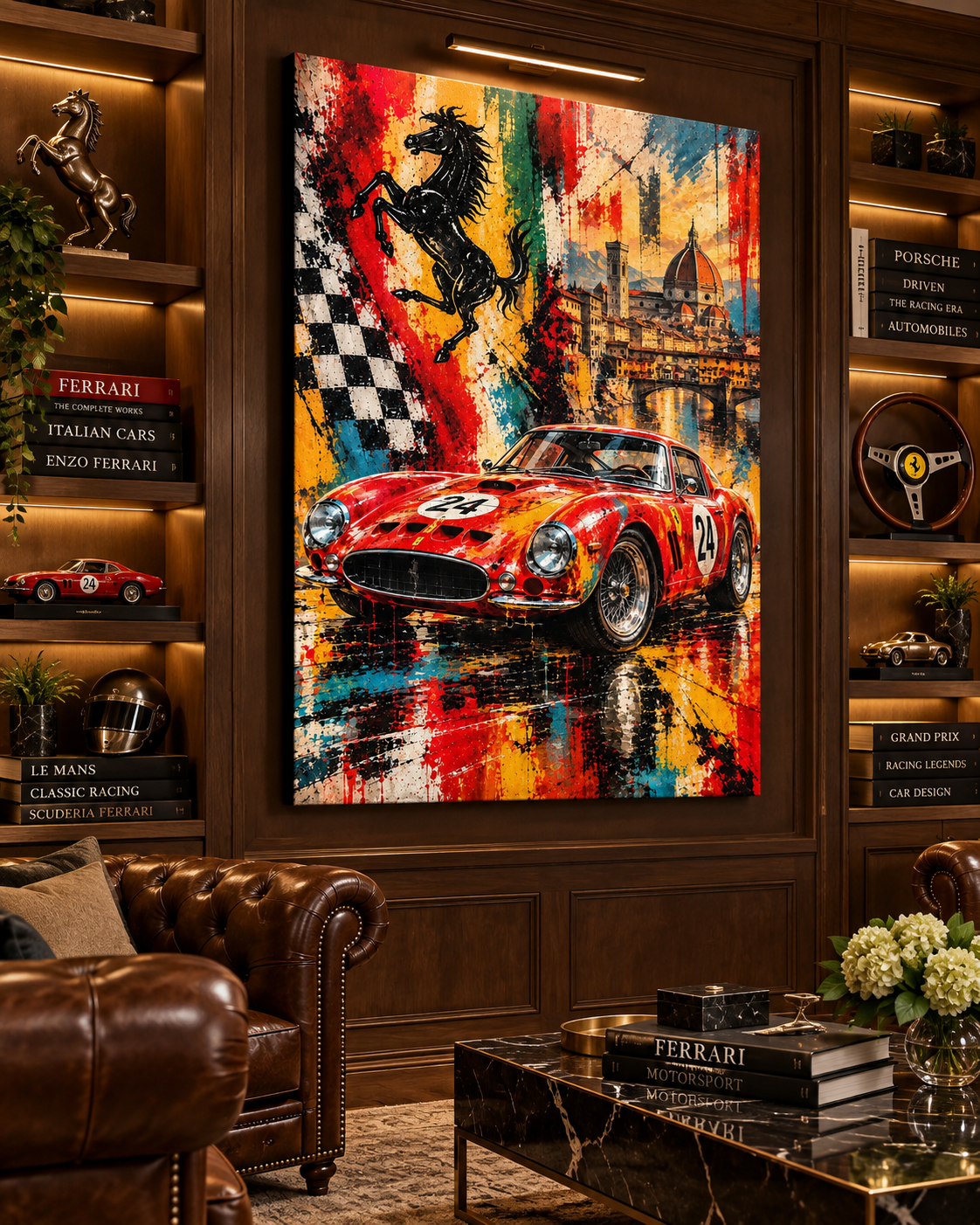 Ferrari 250 GTO | Lienzo de Arte Automovilístico en Florencia