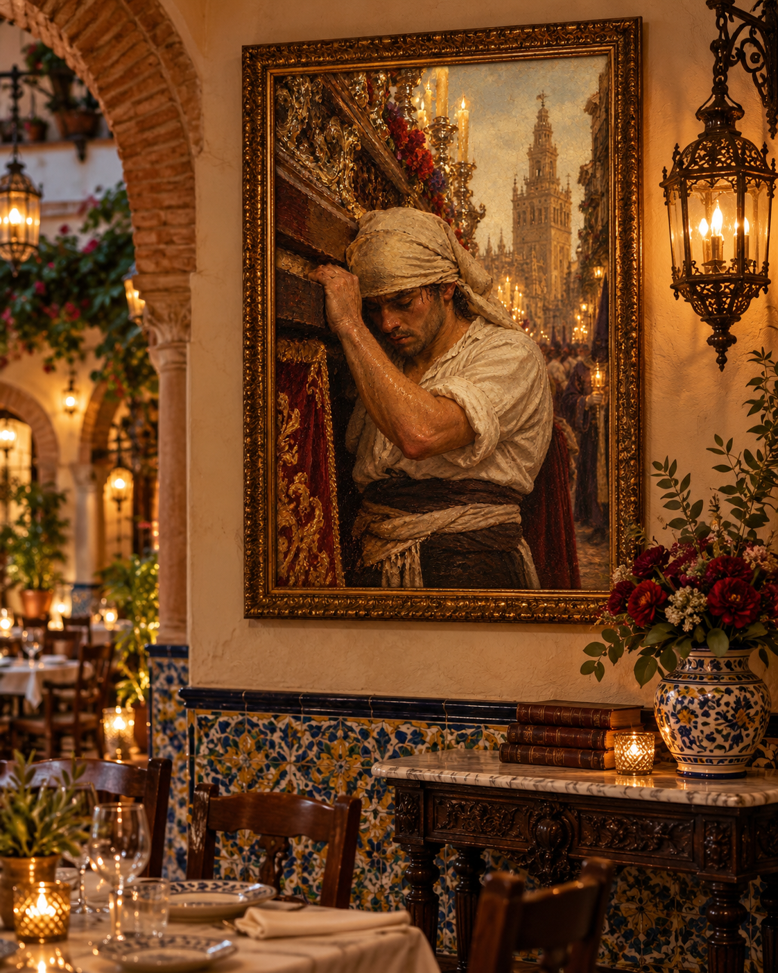 El Costalero | Lienzo de Semana Santa Sevillana