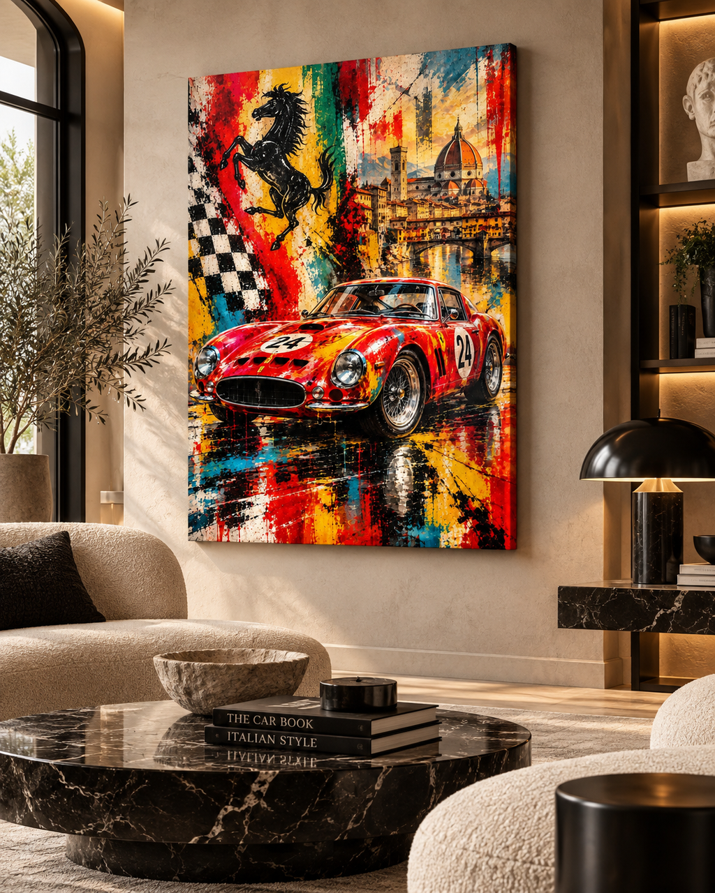 Ferrari 250 GTO | Lienzo de Arte Automovilístico en Florencia