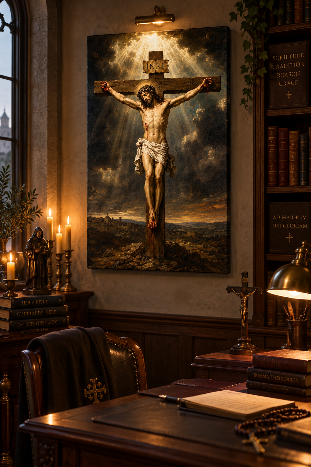 La Crucifixión de Cristo | Lienzo de Arte Religioso Cristiano