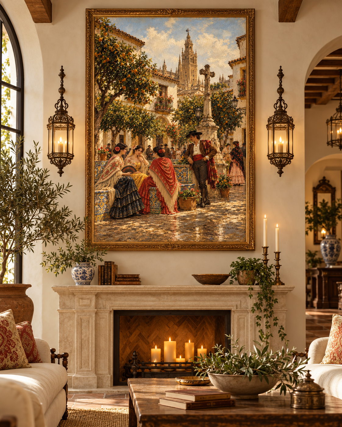 Patio de los Naranjos | Lienzo de Arte Andaluz y Flamenco