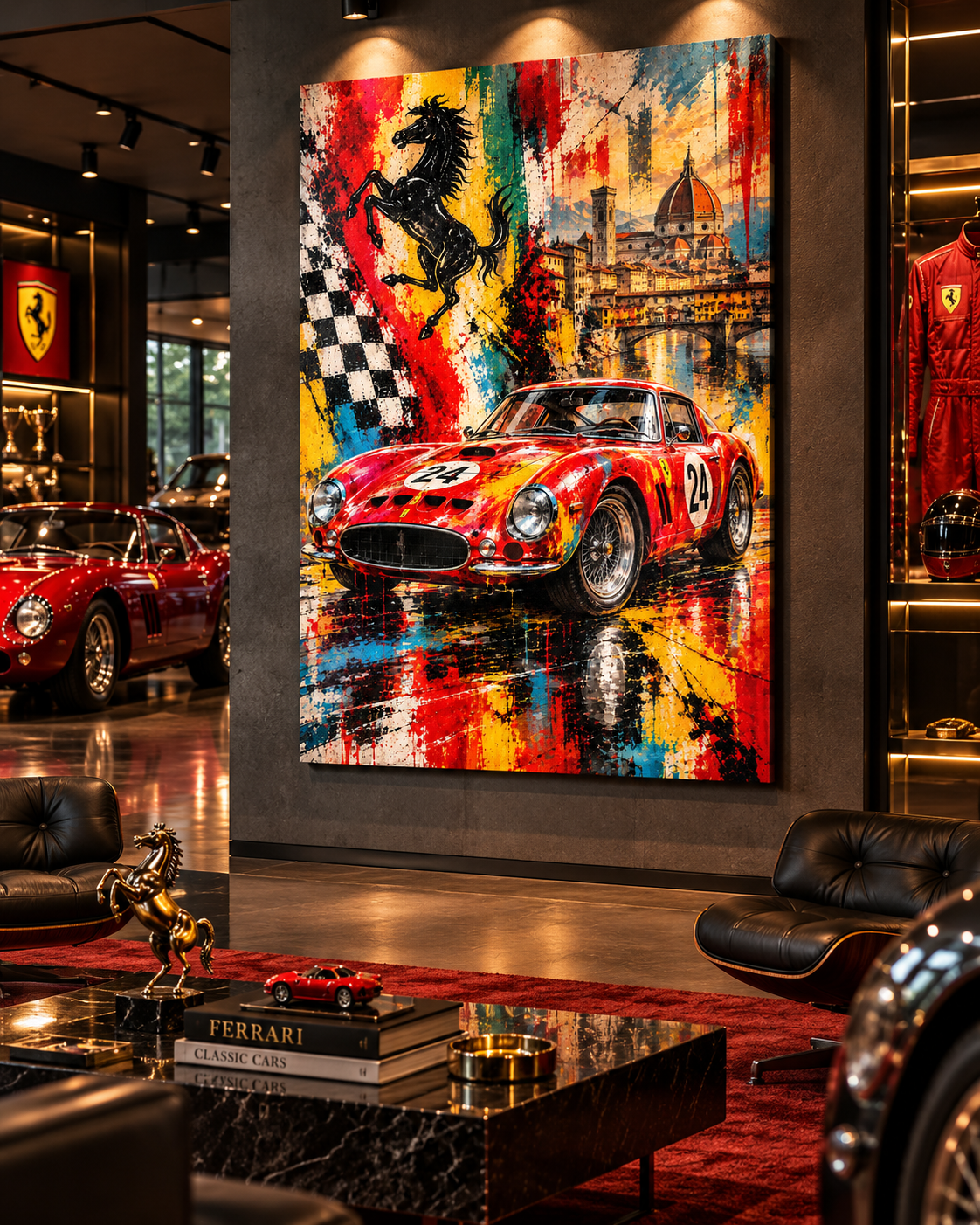 Ferrari 250 GTO | Lienzo de Arte Automovilístico en Florencia