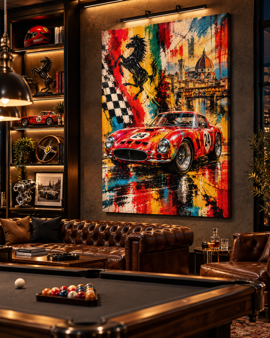 Ferrari 250 GTO | Lienzo de Arte Automovilístico en Florencia