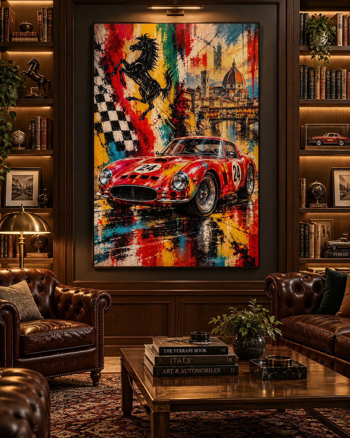 Ferrari 250 GTO | Lienzo de Arte Automovilístico en Florencia