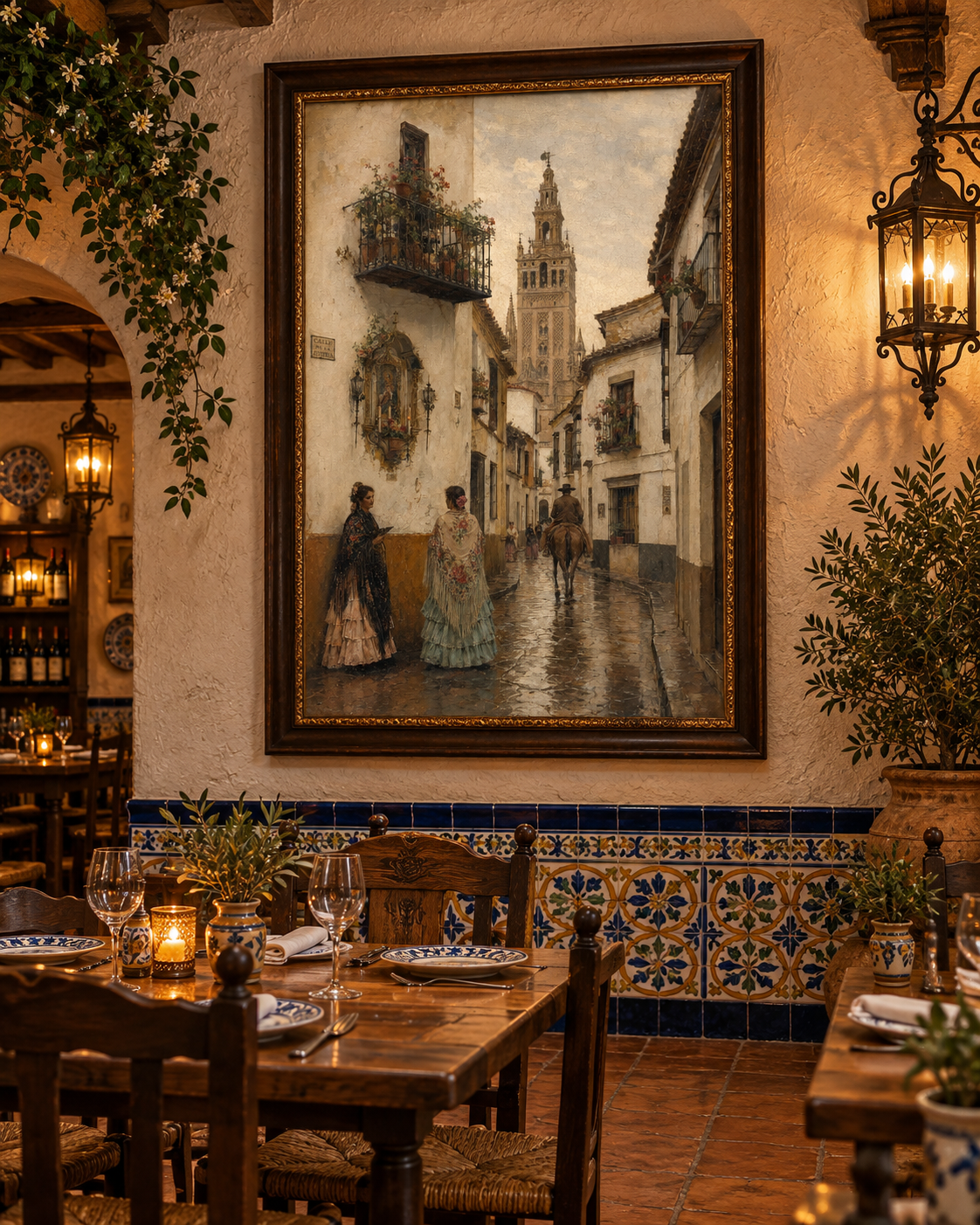 Calle de la Judería | Lienzo Clásico de Sevilla con la Giralda