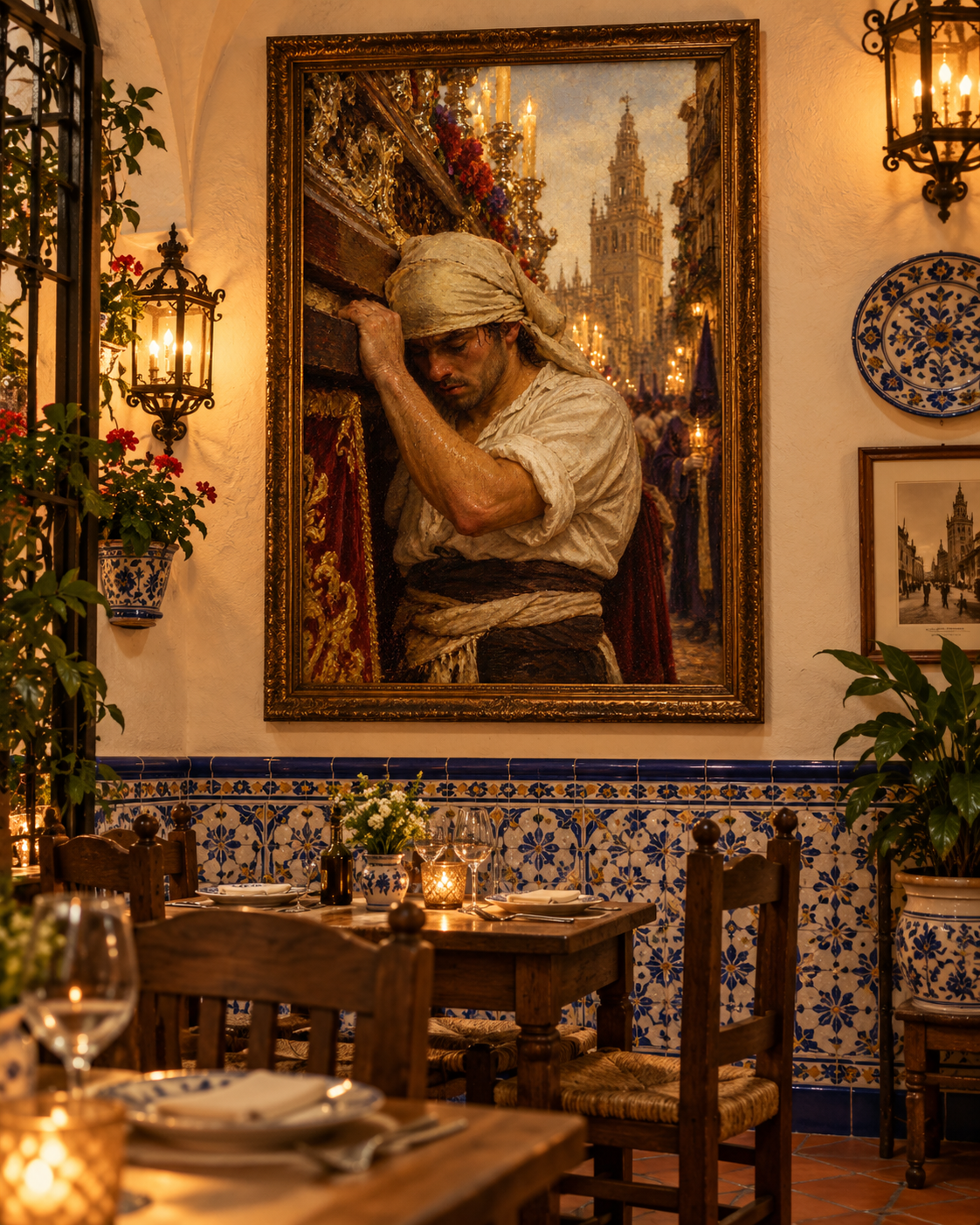 El Costalero | Lienzo de Semana Santa Sevillana