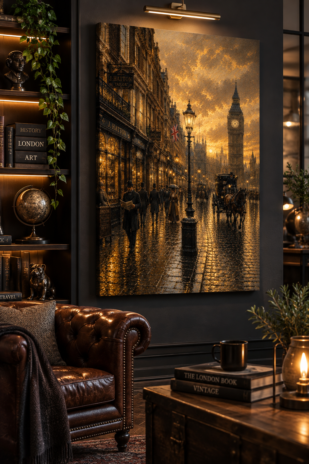 Calle Victoriana de Londres | Lienzo de Arte Histórico