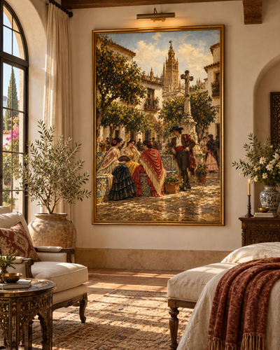 Patio de los Naranjos | Lienzo de Arte Andaluz y Flamenco