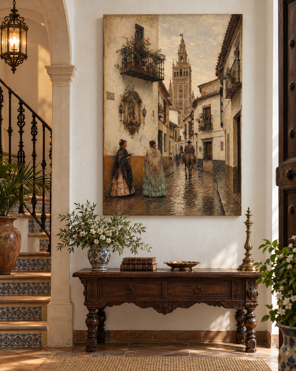 Calle de la Judería | Lienzo Clásico de Sevilla con la Giralda