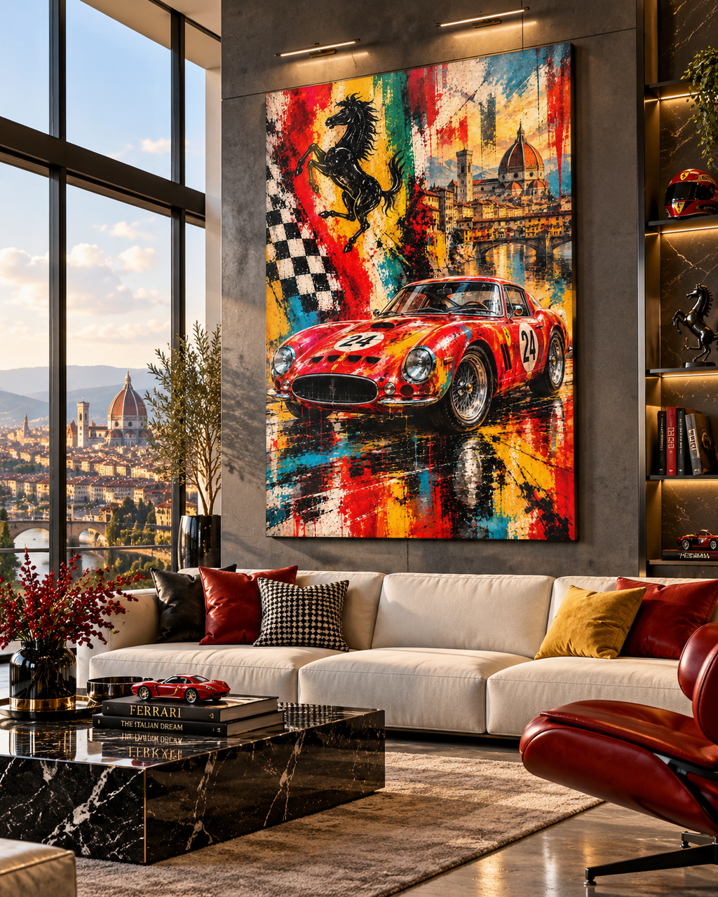 Ferrari 250 GTO | Lienzo de Arte Automovilístico en Florencia