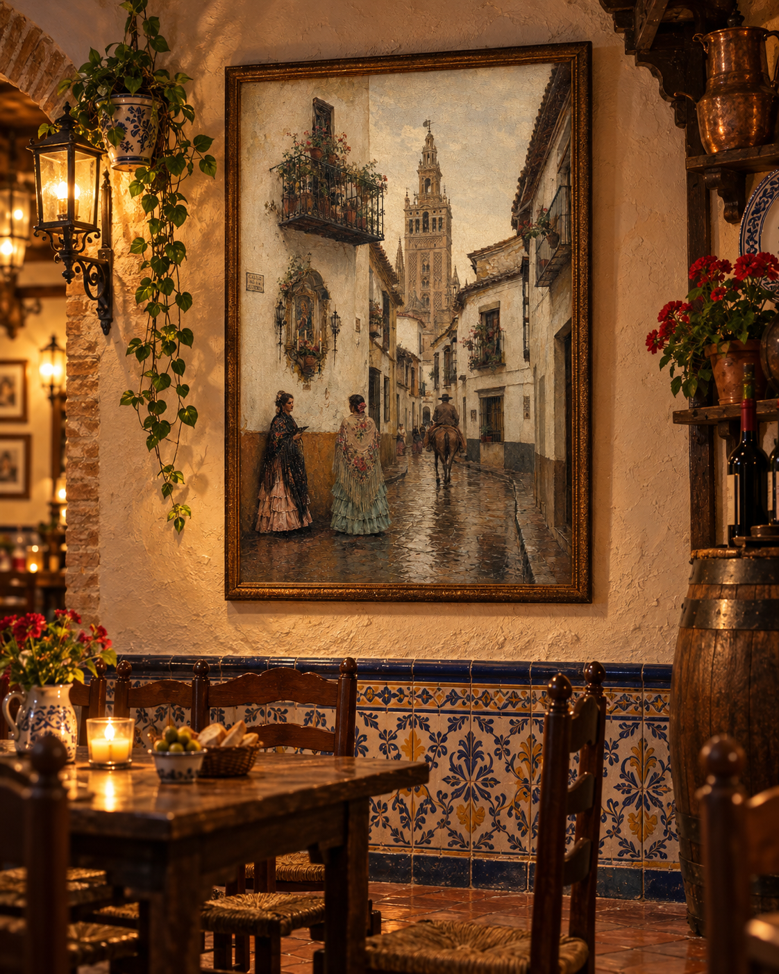Calle de la Judería | Lienzo Clásico de Sevilla con la Giralda