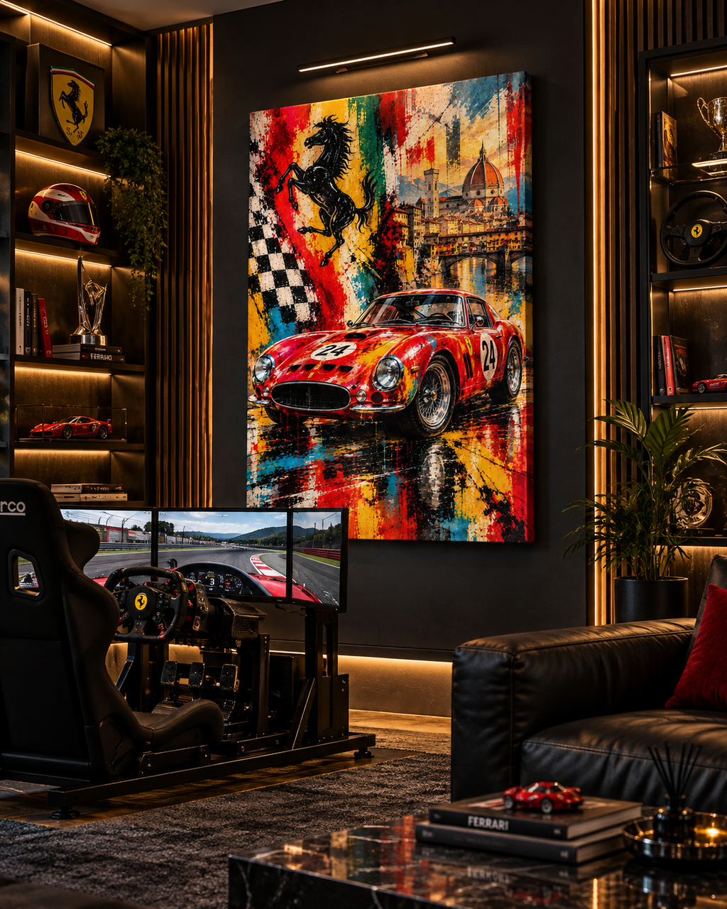 Ferrari 250 GTO | Lienzo de Arte Automovilístico en Florencia